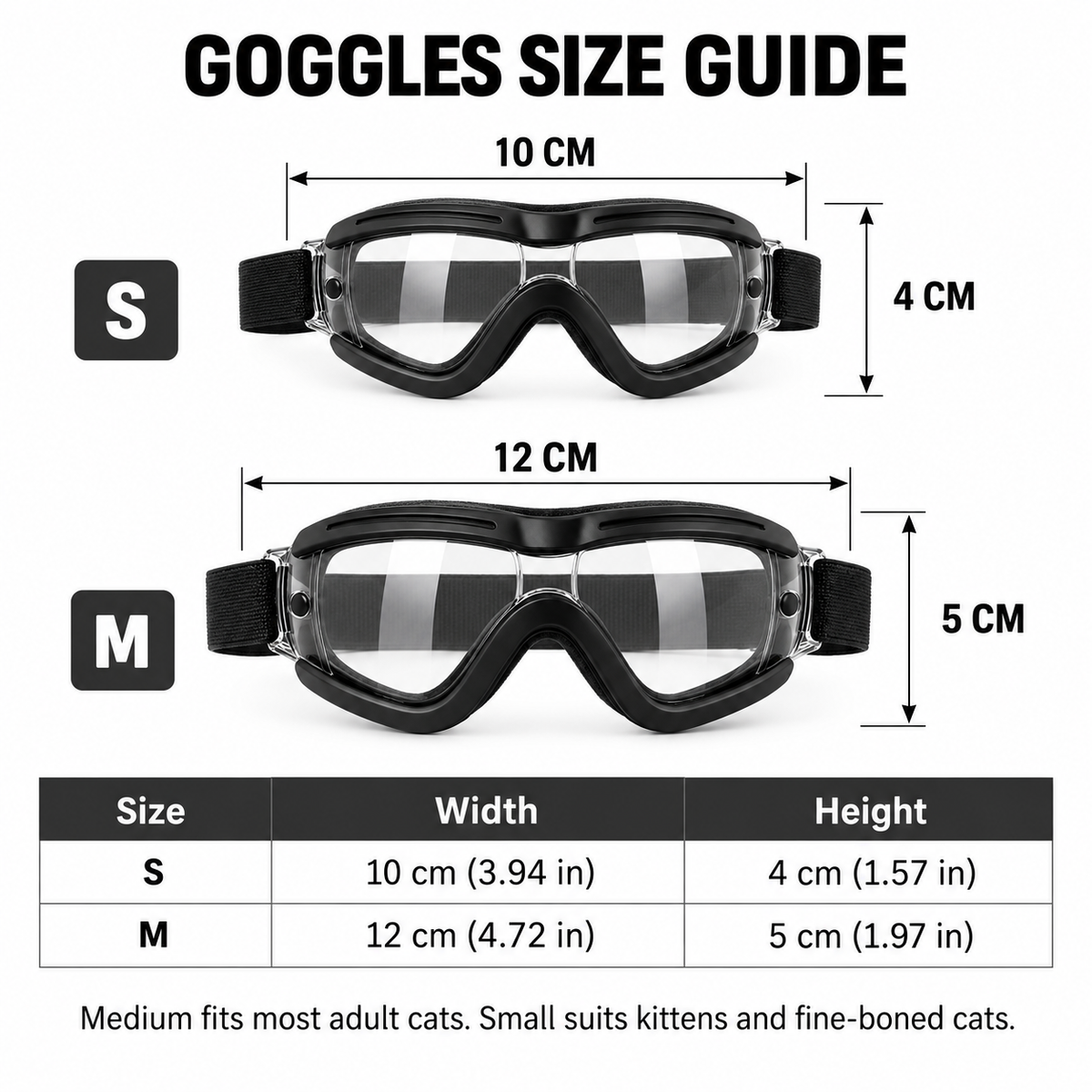 Combat Cat™ Tactical Harness + Goggles Set