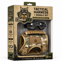 Combat Cat™ Tactical Harness + Goggles Set