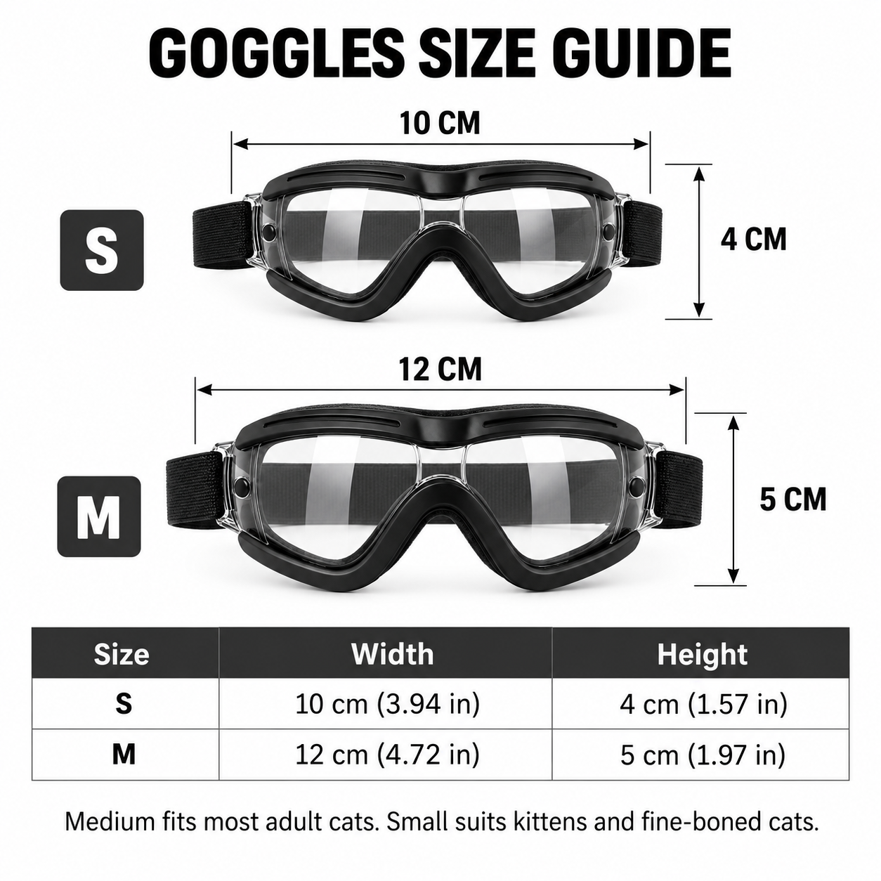 Combat Cat™ Tactical Harness + Goggles Set