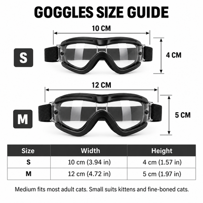 Combat Cat™ Tactical Harness + Goggles Set
